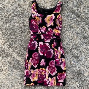 Express floral pattern dress